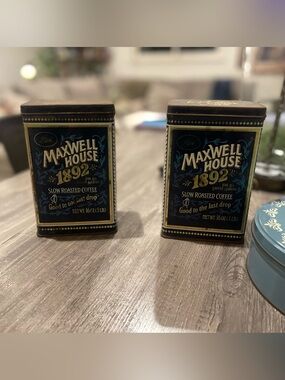1892 Slow Roasted Coffee Tin - 2 Maxwell House collector’s Item